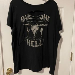 Torrid slashed tshirt